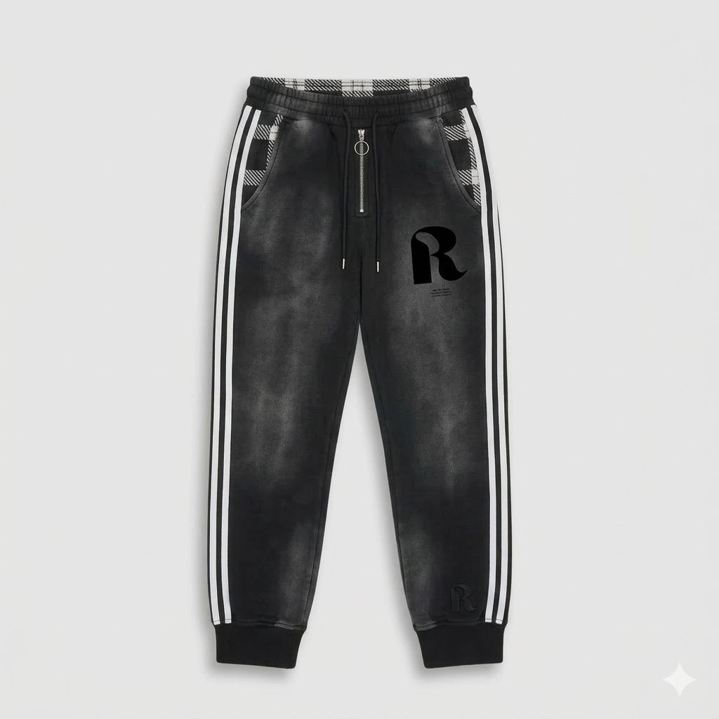 black premium quality joggers